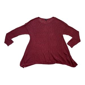 Torrid Women's Red Wine Knit Top! Size 3XL! Lightweight!
